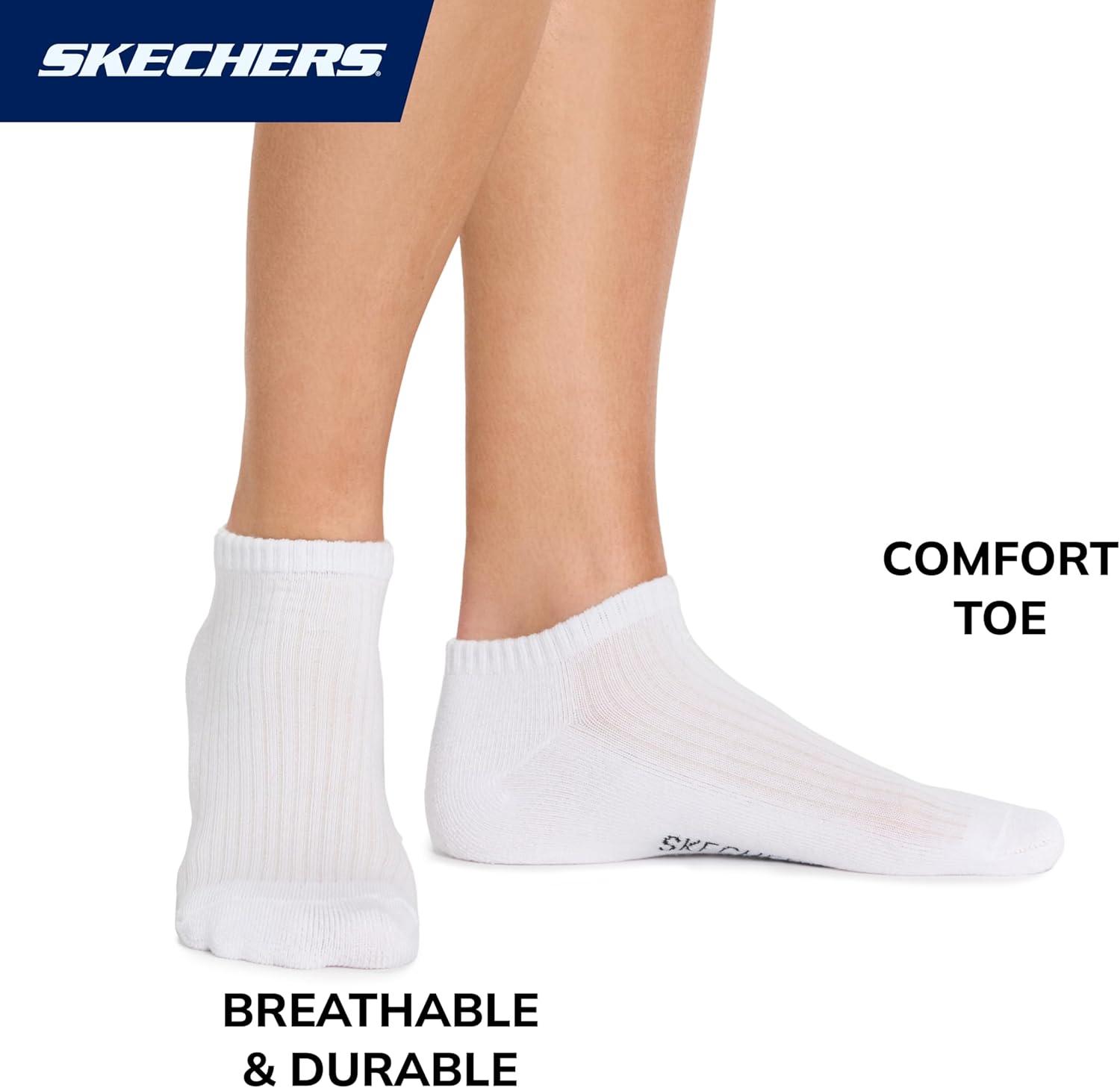 imageSkechers Womens Half Terry Classic Low Cut Socks 10PackWhite