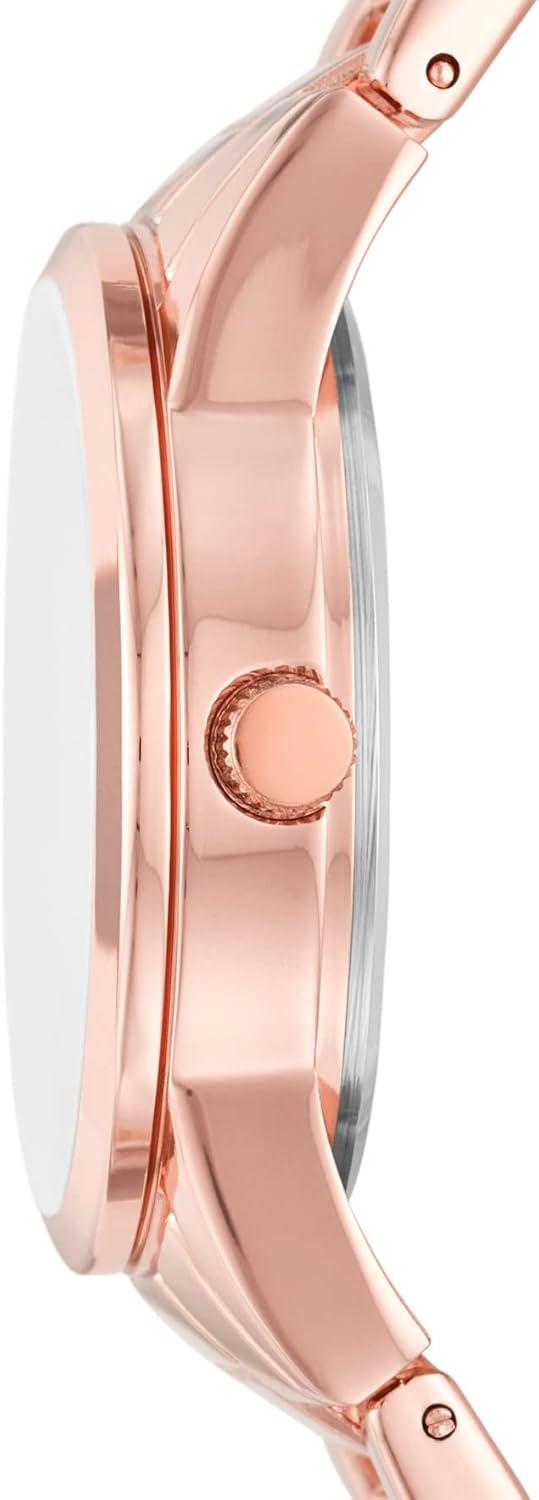 imageSkechers Womens Quartz ThreeHand Watch ampamp Bracelet Gift Set Color Rose Gold Model SR9073