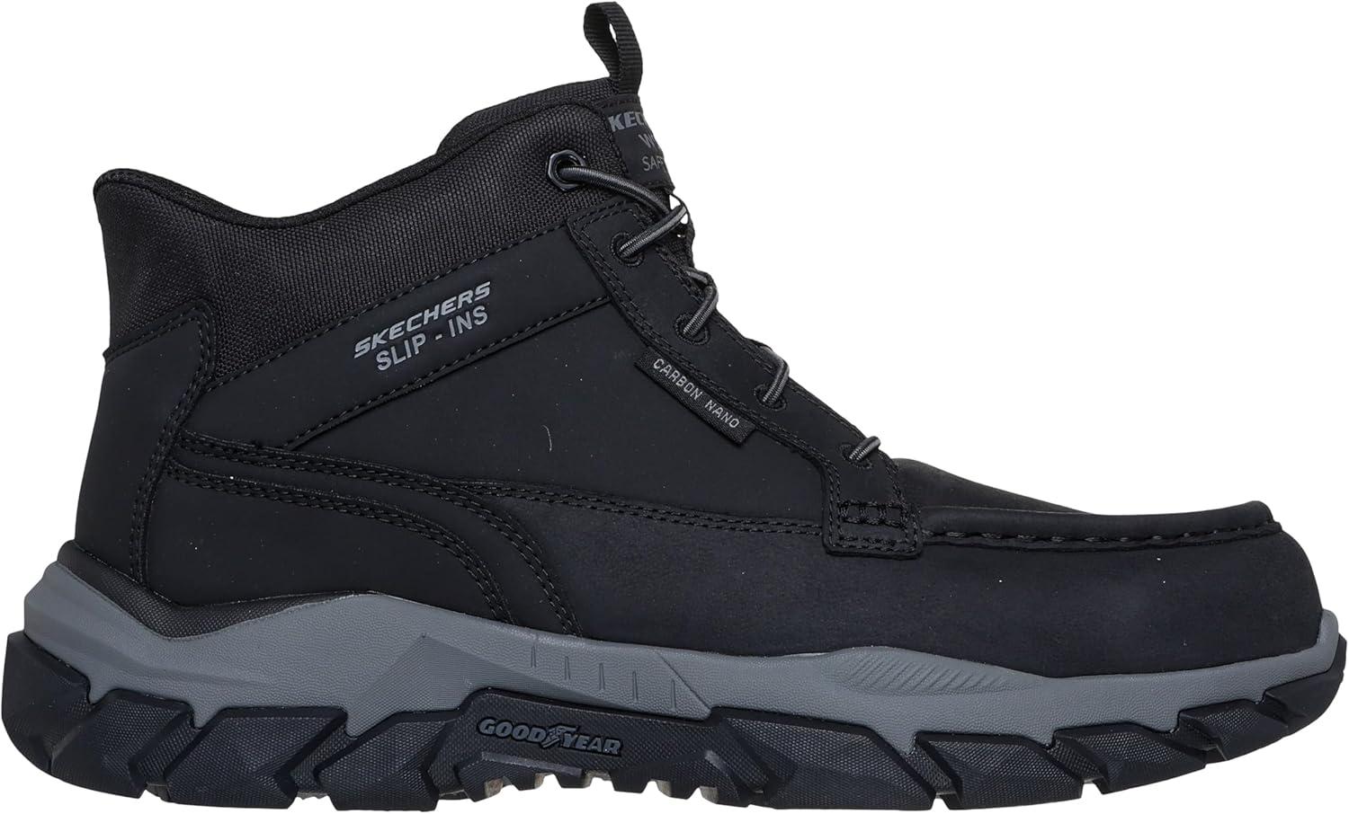 imageSkechers mens Santoro Moc Toe Hands Free Slip InsBlack
