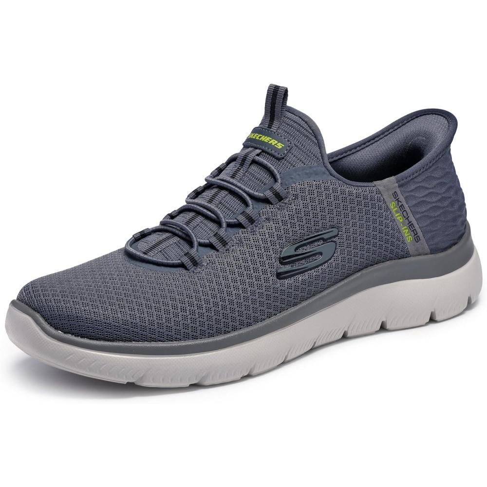imageSkechers Mens DLux Walker Luxir Food Service ShoeCharcoal
