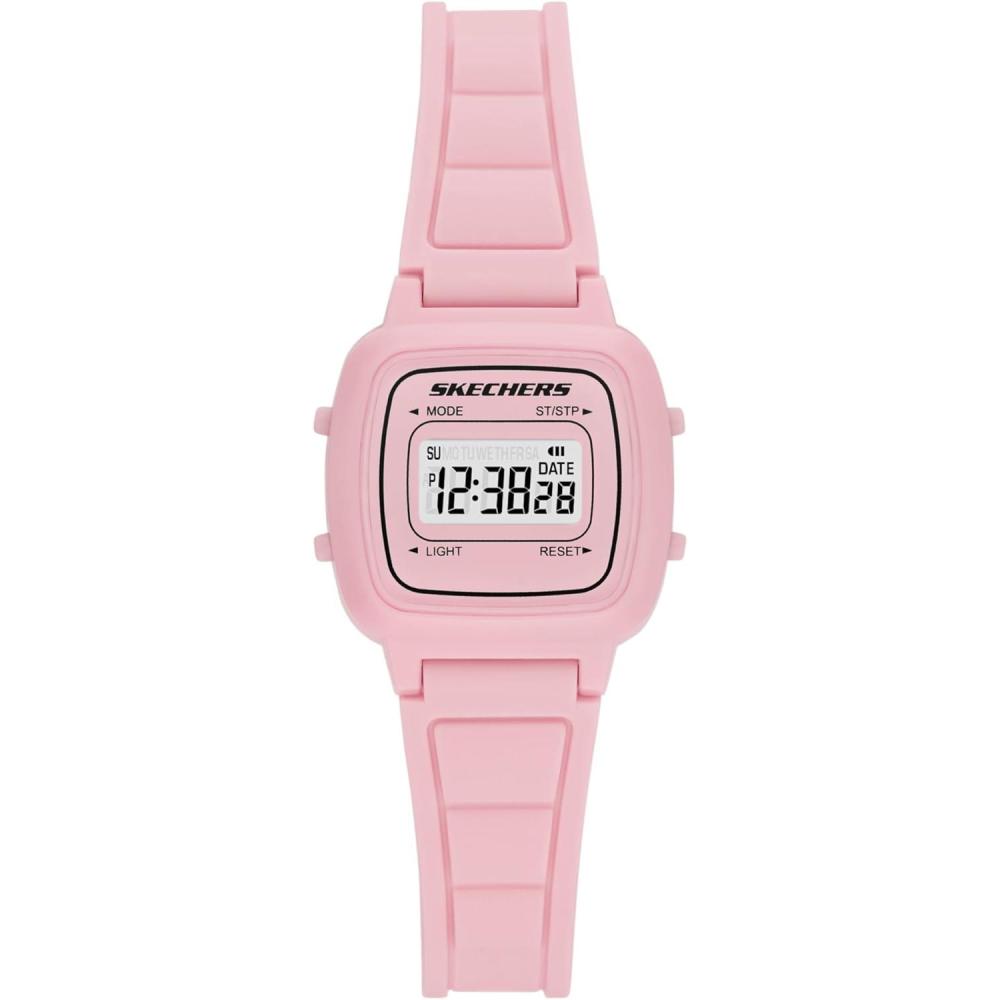 imageSkechers Silicone Sports Digital Watch for WomenLight Pink