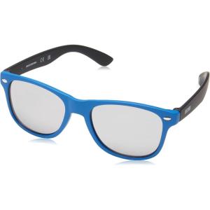 Skechers Boys’ SEA9081 Square Sunglasses(Matte Blue)