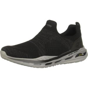 Skechers Men’s D’Lux Walker Luxir Food Service Shoe(Black Knit Synthetic)