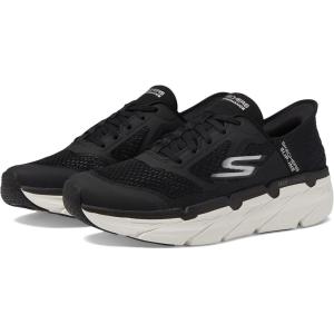 Skechers Mens Max Cushioning Slip-ins – Athletic Workout Running Walking Shoes with Memory Foam(Black/White)