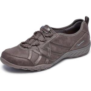 Skechers Women’s Breathe-Easy – Days End Walking Shoes(Dark Taupe)