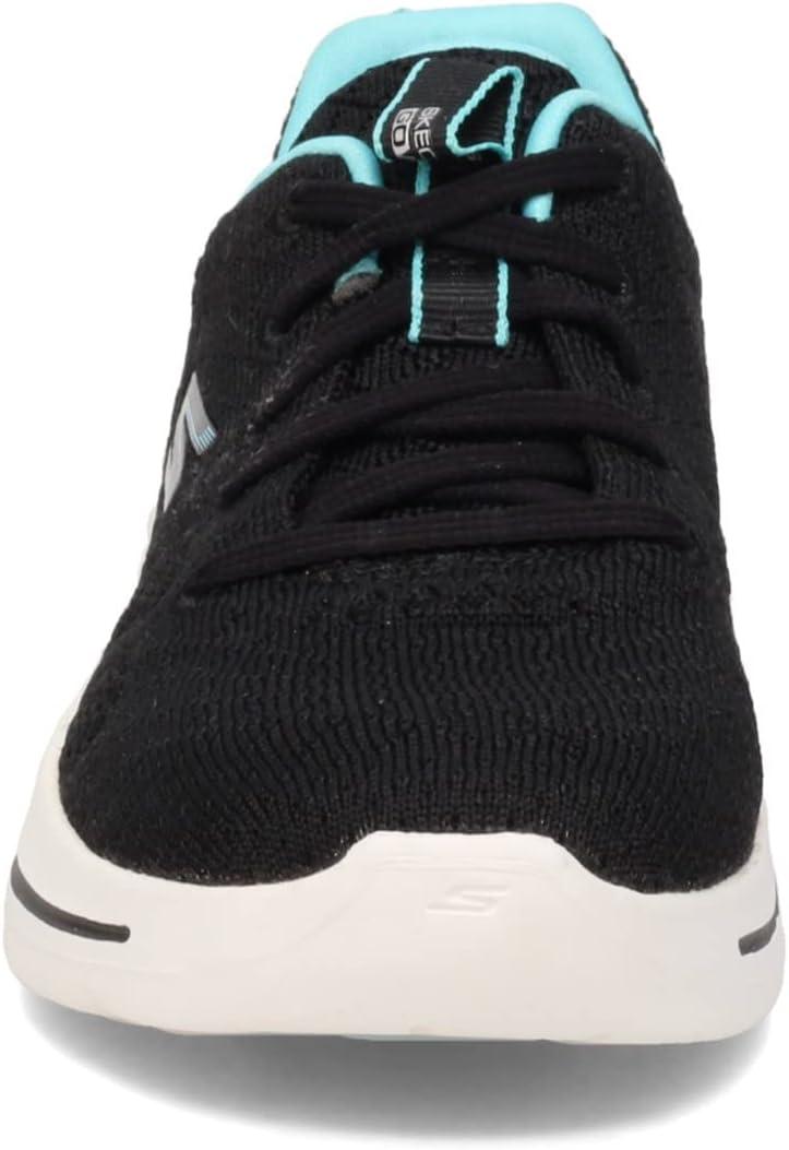 imageSkechers Performance Womens GO Walk Arch FIT Unify Sneaker BlackAqua 5 US