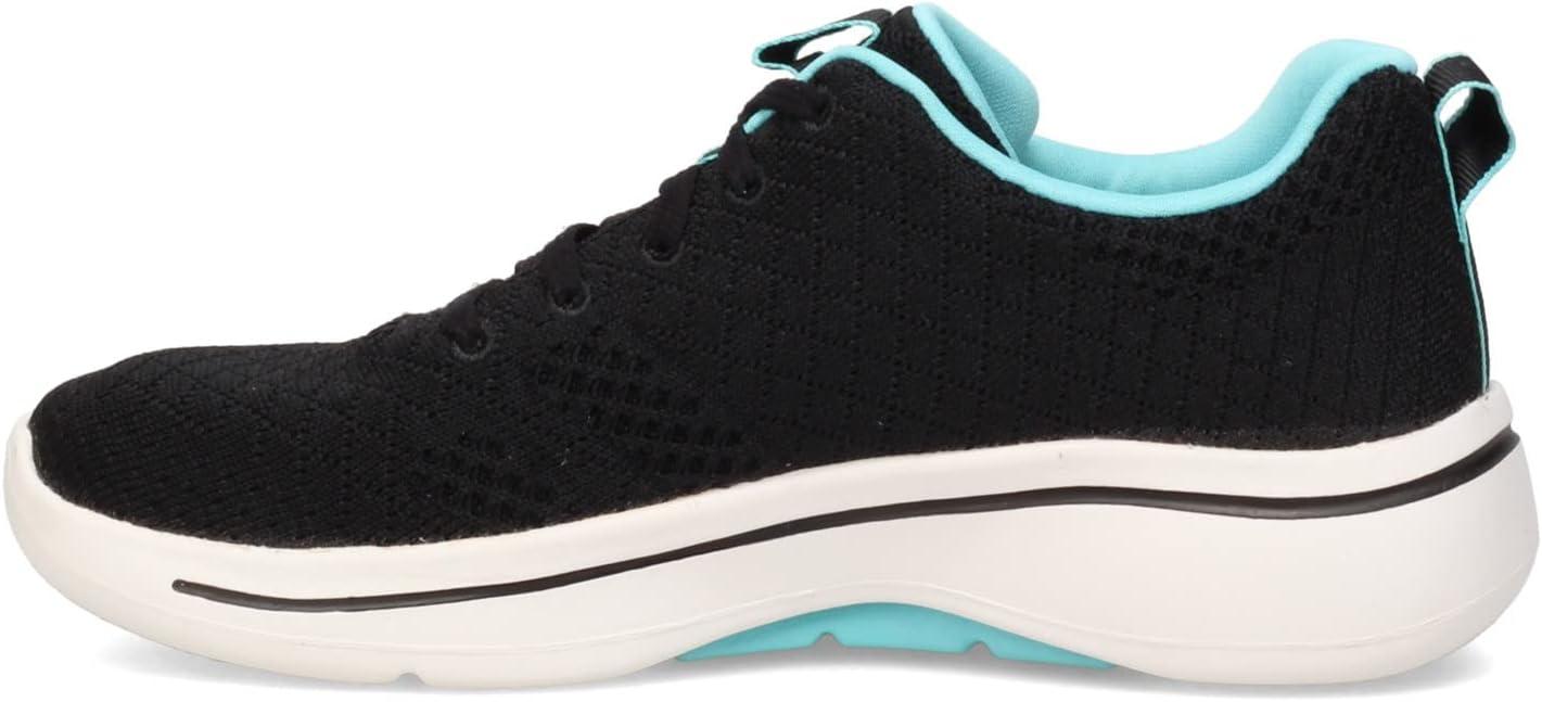 imageSkechers Performance Womens GO Walk Arch FIT Unify Sneaker BlackAqua 5 US