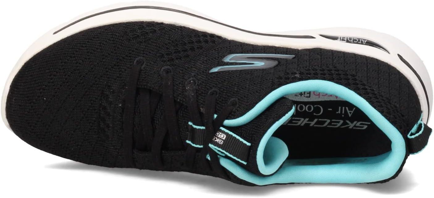 imageSkechers Performance Womens GO Walk Arch FIT Unify Sneaker BlackAqua 5 US