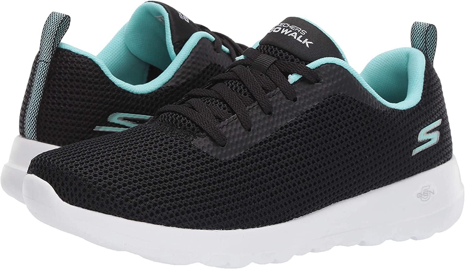 imageSkechers Womens Gowalk Joy Laceup SneakerBlackAqua