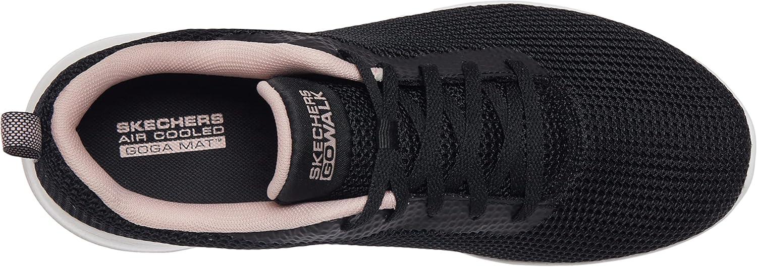 imageSkechers Womens Gowalk Joy Laceup SneakerBlackPink