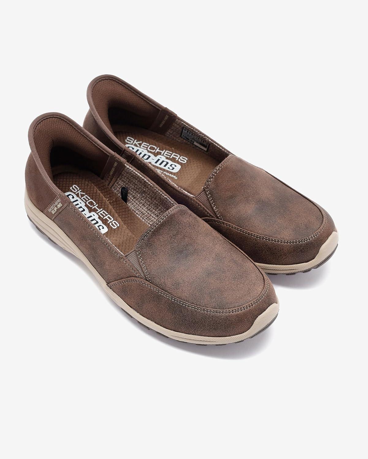 imageSkechers Womens Reggae Fest 20 Classically Hands Free SlipinsChocolate