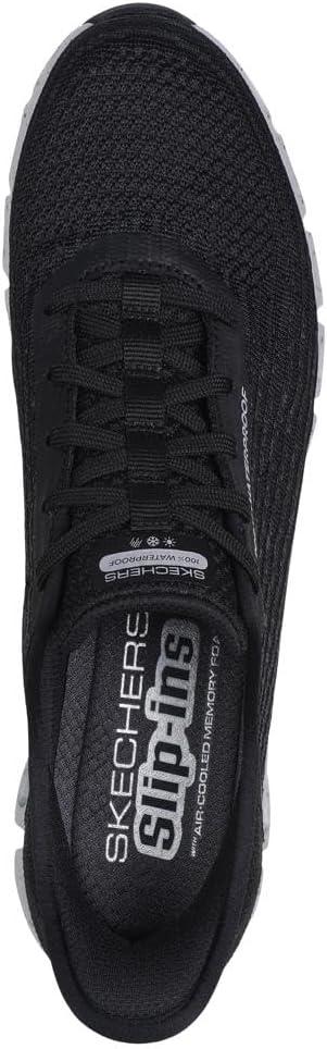 imageSkechers Womens Waterproof GlideStep Rainy DayBlackGreybkgy