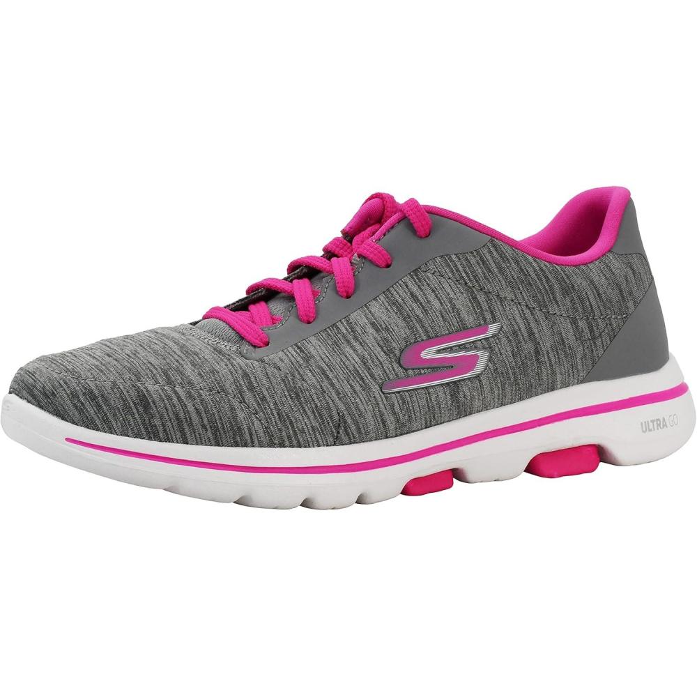 imageSkechers Womens Go Walk 5 TrueGrey Pink