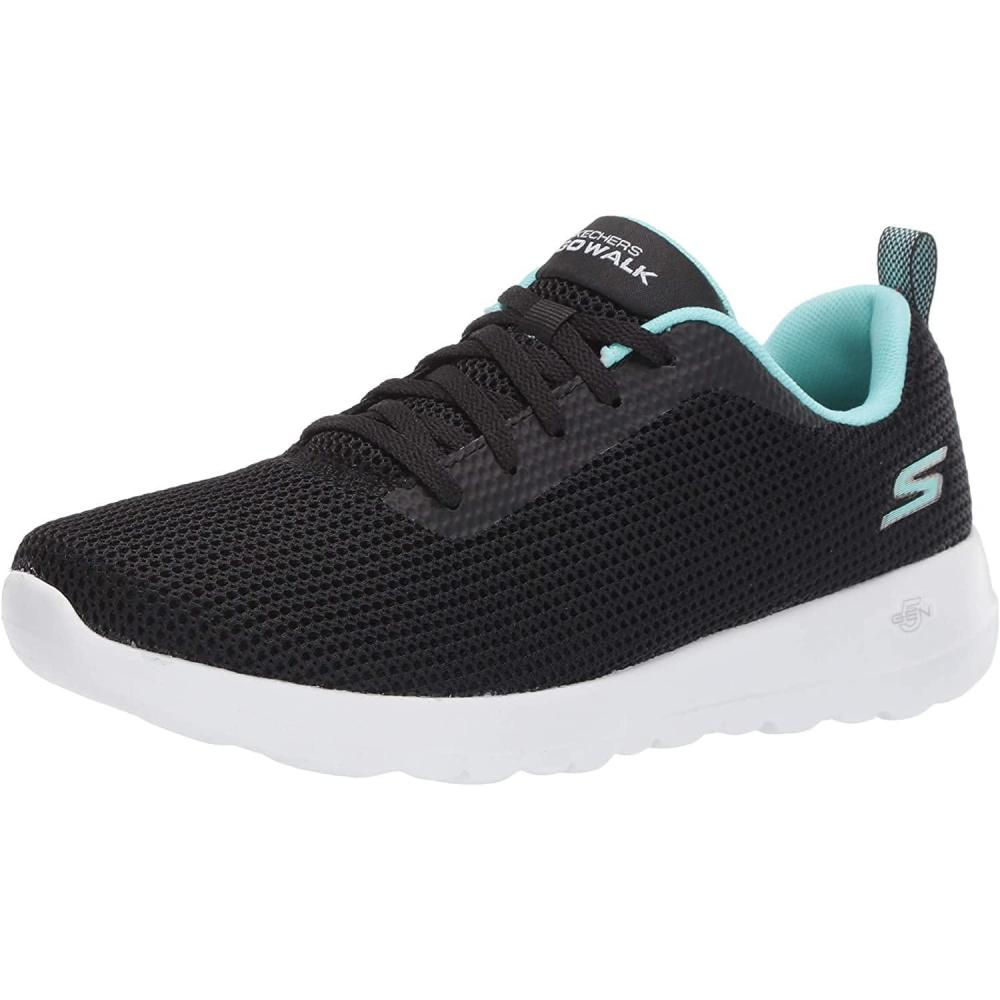 imageSkechers Womens Gowalk Joy Laceup SneakerBlackAqua