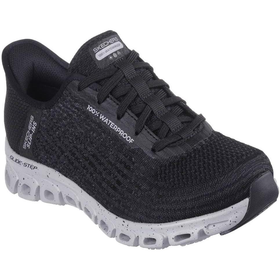 imageSkechers Womens Waterproof GlideStep Rainy DayBlackGreybkgy