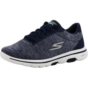 Skechers Women’s Go Walk 5 True(Blue Navy Textile White Trim Nvw)