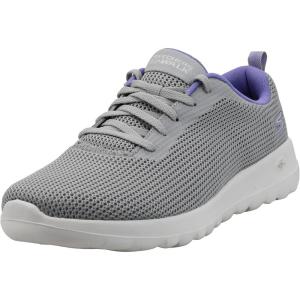 Skechers Womens Gowalk Joy Lace-up Sneaker(Gray/Purple)