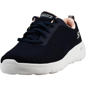 Skechers Womens Gowalk Joy Lace-up Sneaker(Navy/Pink)