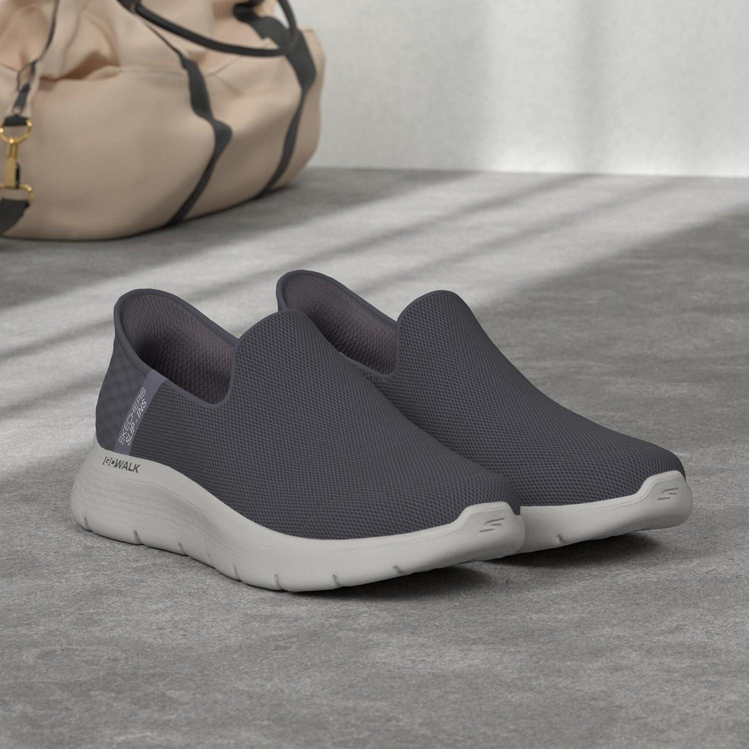 imageSkechers Mens Go Walk Flex Hands Free Slipins Athletic Slipon Casual Walking ShoesDark Gray