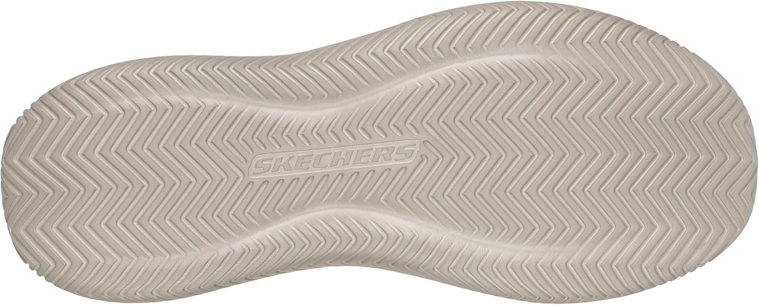 imageSkechers Mens Slipins Rf Hasting Niko Moc Toe Bungee Lace Slipon ShoesTaupe