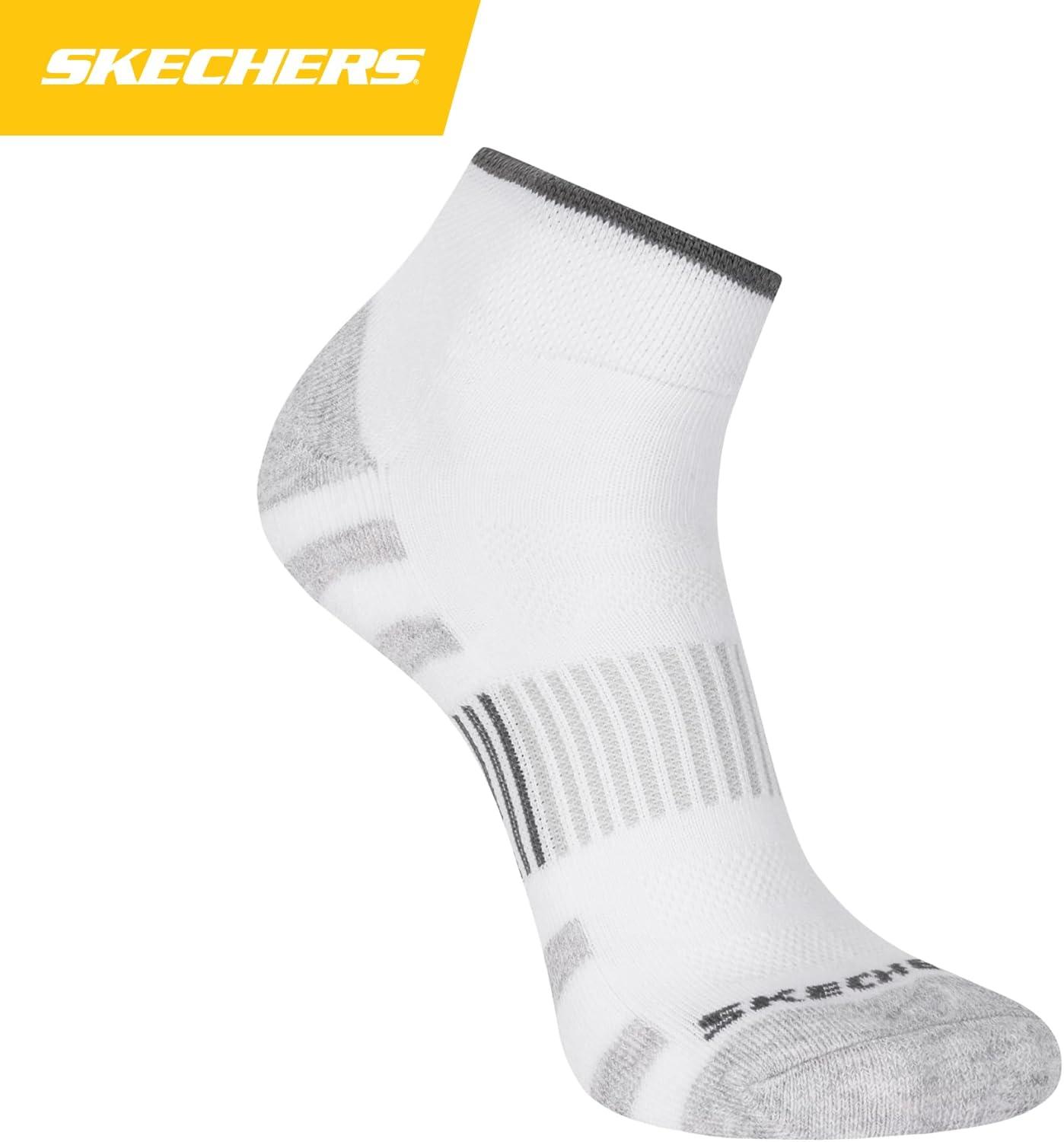 imageSkechers Mens Work Collection Quarter Crew Socks 8PackWhite