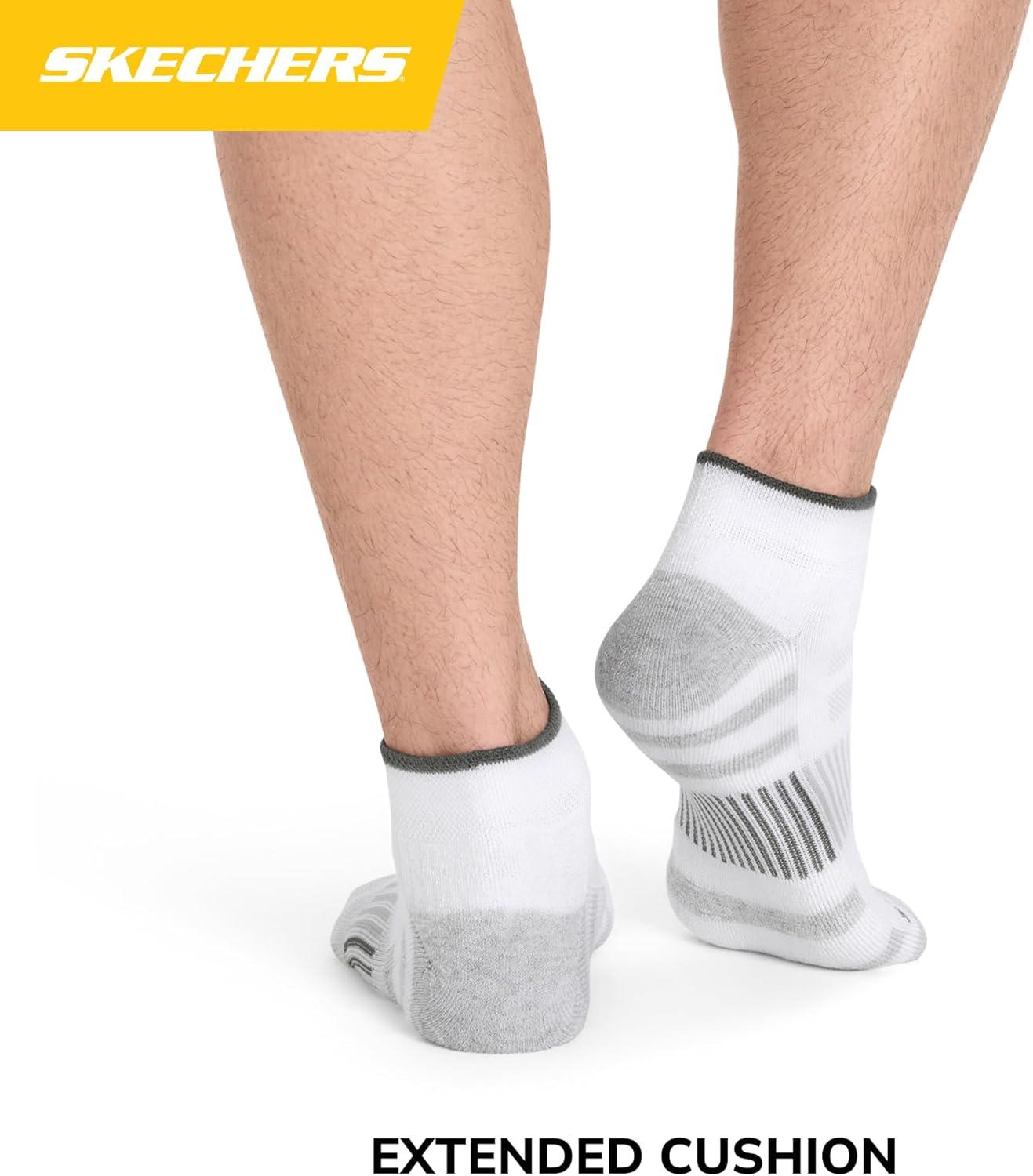 imageSkechers Mens Work Collection Quarter Crew Socks 8PackWhite