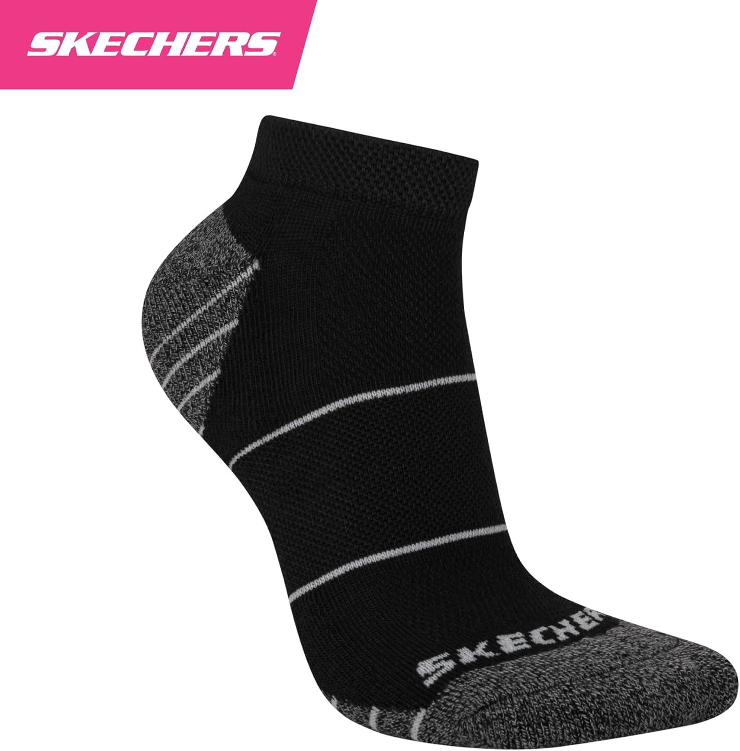 imageSkechers Womens Work Collection Low Cut Cushioned Socks 8PackBlack