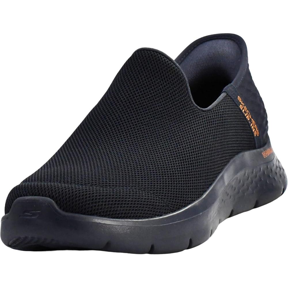 imageSkechers Mens Go Walk Flex Hands Free Slipins Athletic Slipon Casual Walking ShoesNavyOrange