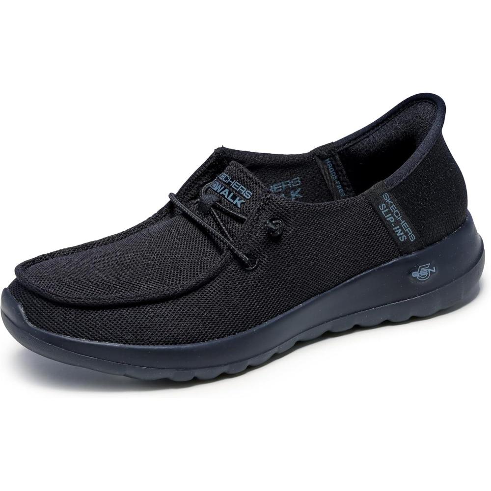 imageSkechers Womens Skechers Womens Hands Free Slipins Go Walk Joy Moc Toe Casual ShoeBlackBlack