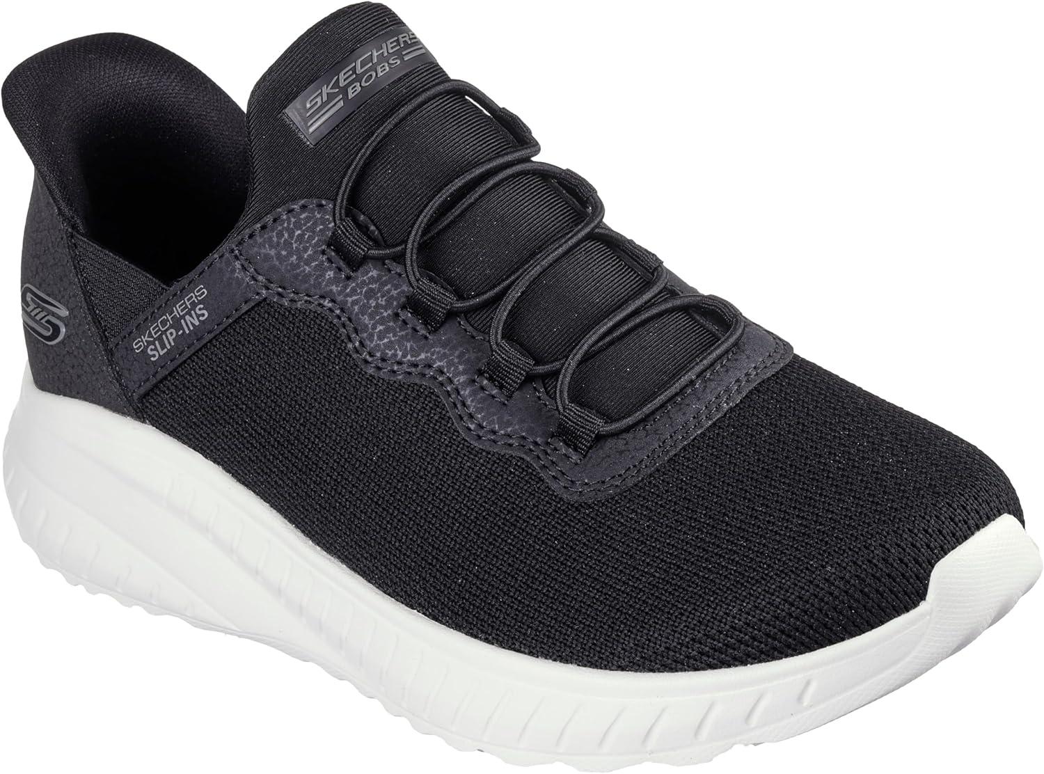 imageSkechers Womens Hands Free Slipins Bobs Squad ChaosDaily Inspiration SneakerBlackWhite