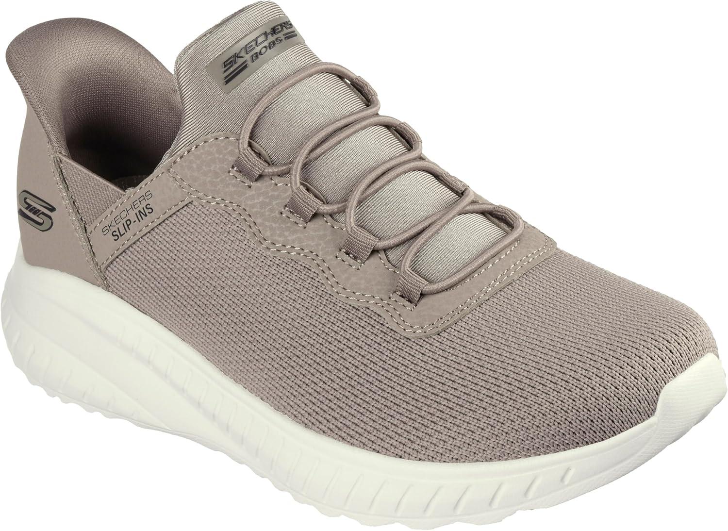 imageSkechers Womens Hands Free Slipins Bobs Squad ChaosDaily Inspiration SneakerTaupe