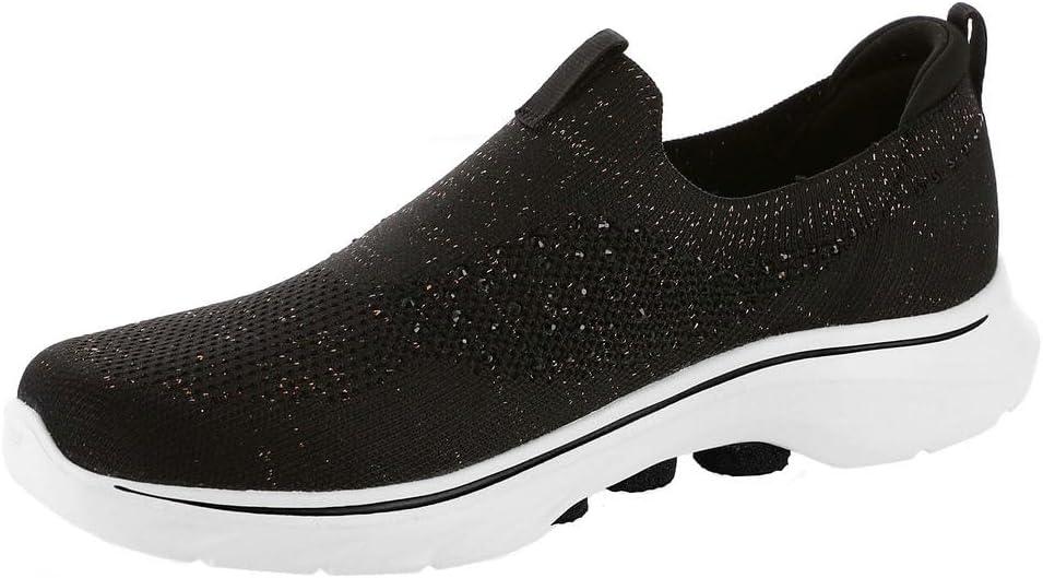 imageSkechers Womens Go Walk 7 BlingBlackRose Gold