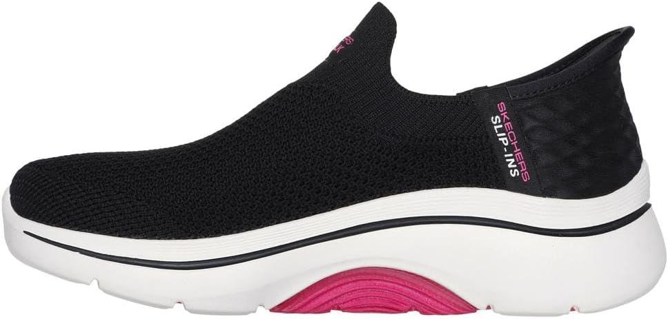 imageSkechers Womens Go Walk Arch Fit 20 Val Hands Free SlipinsBlackHot Pink