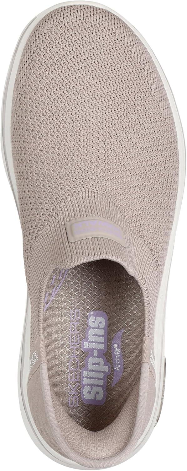 imageSkechers Womens Go Walk Arch Fit 20 Val Hands Free SlipinsTaupeLavender