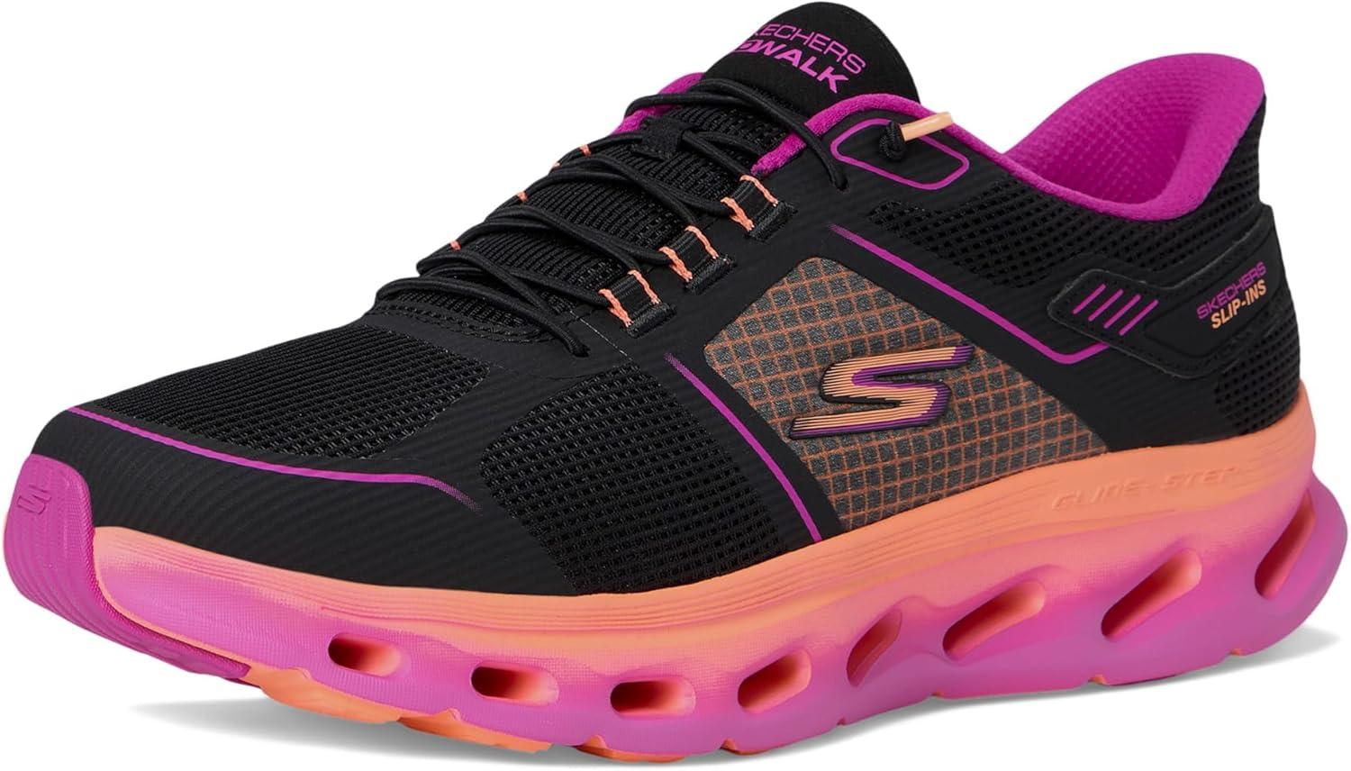 imageSkechers Womens Go Walk Glide Step 20 Elektra Hands Free SlipinsBlackMulti