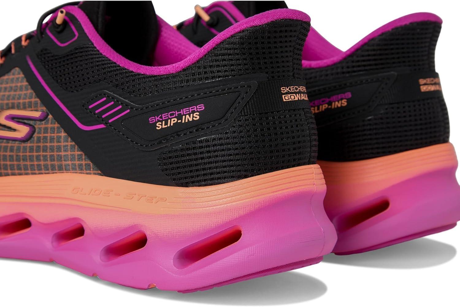 imageSkechers Womens Go Walk Glide Step 20 Elektra Hands Free SlipinsBlackMulti