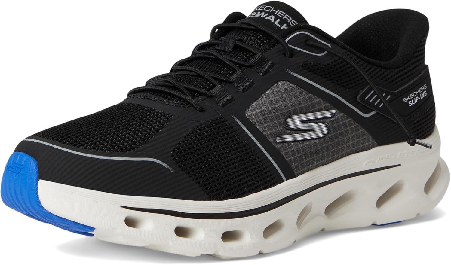 imageSkechers Womens Go Walk Glide Step 20 Elektra Hands Free SlipinsBlackWhite