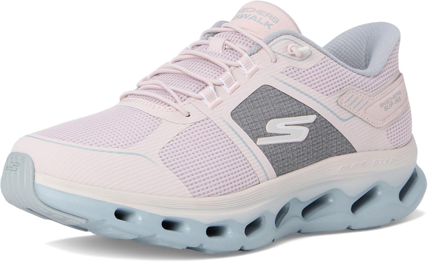 imageSkechers Womens Go Walk Glide Step 20 Elektra Hands Free SlipinsLight Pink