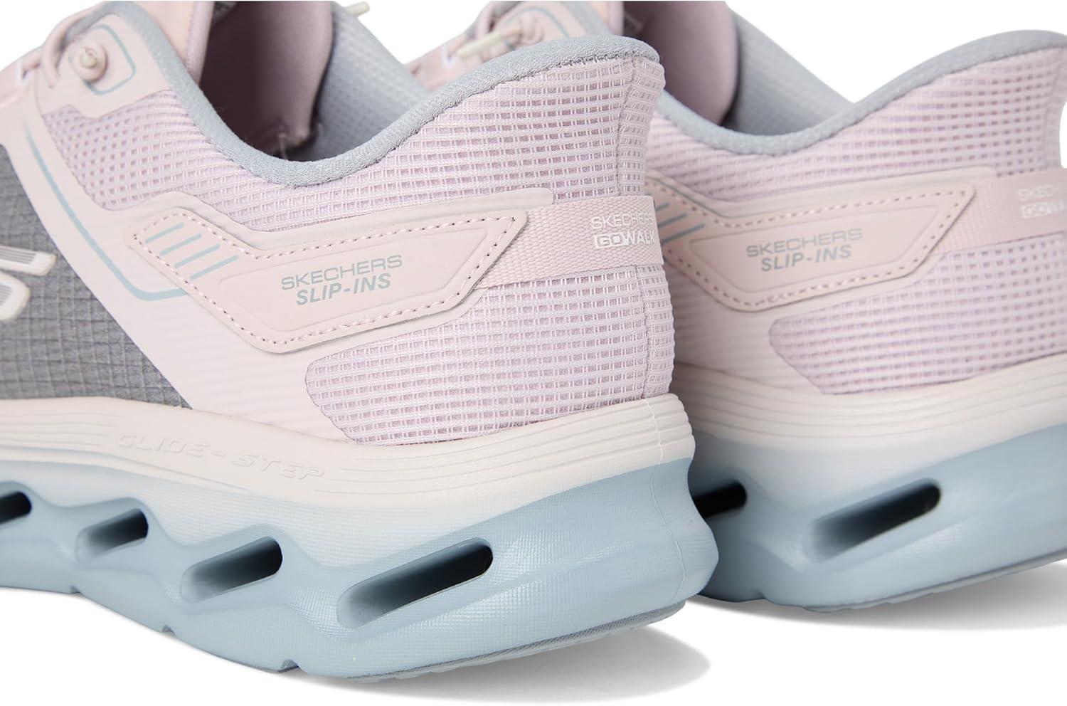 imageSkechers Womens Go Walk Glide Step 20 Elektra Hands Free SlipinsLight Pink