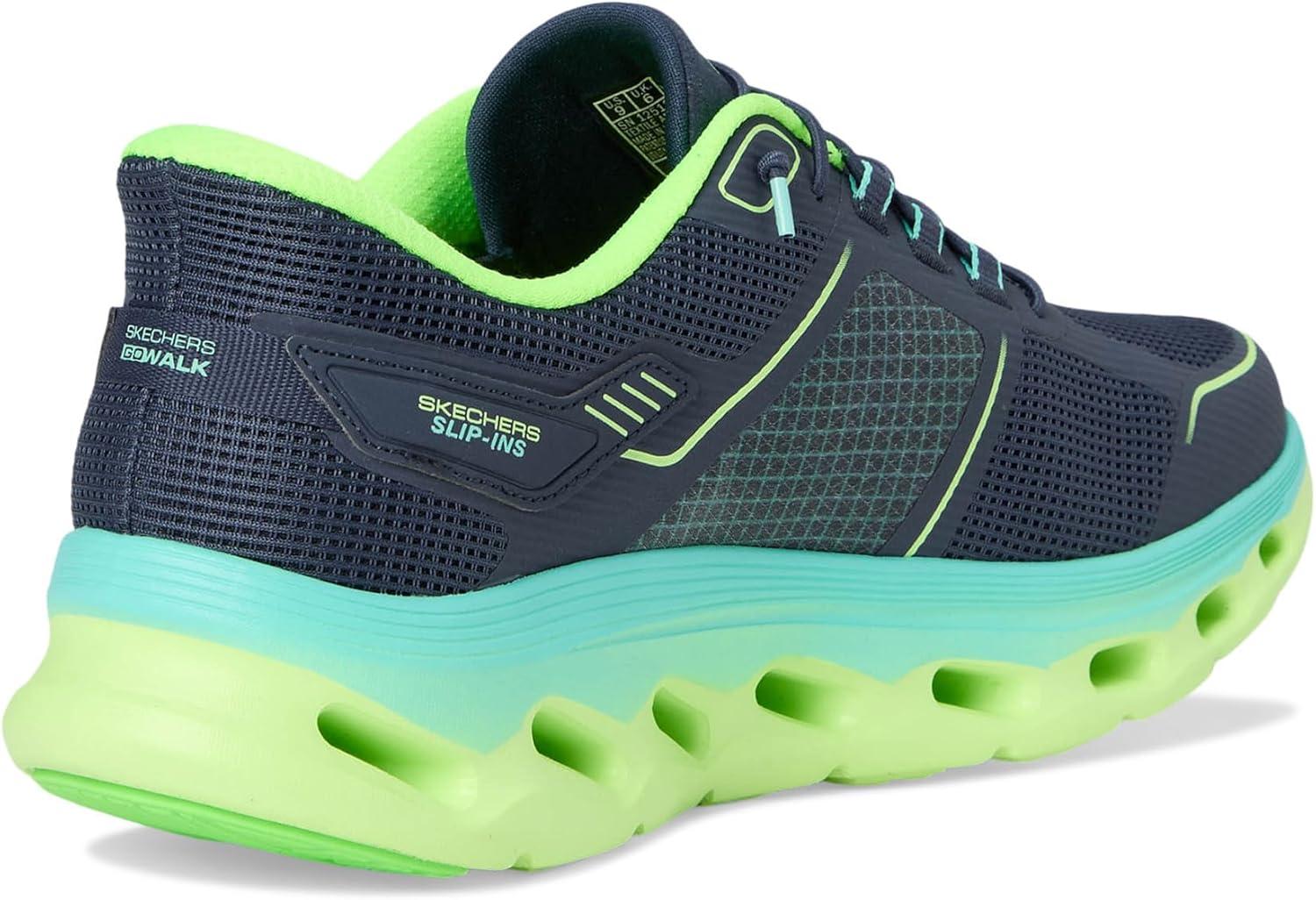 imageSkechers Womens Go Walk Glide Step 20 Elektra Hands Free SlipinsNavyLime