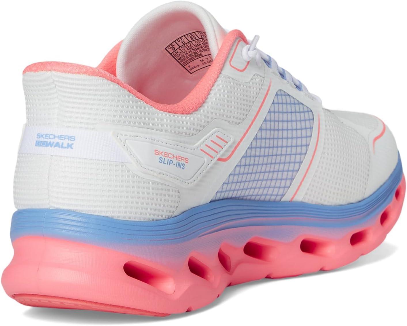 imageSkechers Womens Go Walk Glide Step 20 Elektra Hands Free SlipinsWhiteMulti
