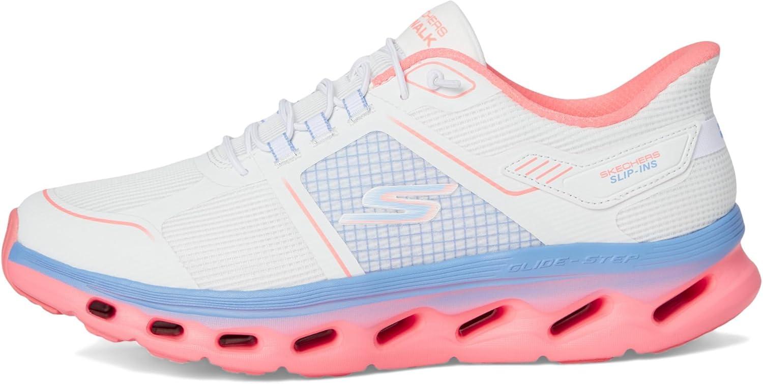 imageSkechers Womens Go Walk Glide Step 20 Elektra Hands Free SlipinsWhiteMulti