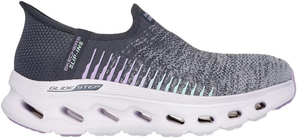 imageSkechers Womens Go Walk Glide Step 20 Venus Hands Free SlipinsCharcoalLavender
