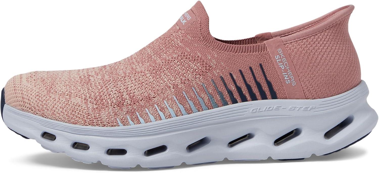 imageSkechers Womens Go Walk Glide Step 20 Venus Hands Free SlipinsMauveBlue