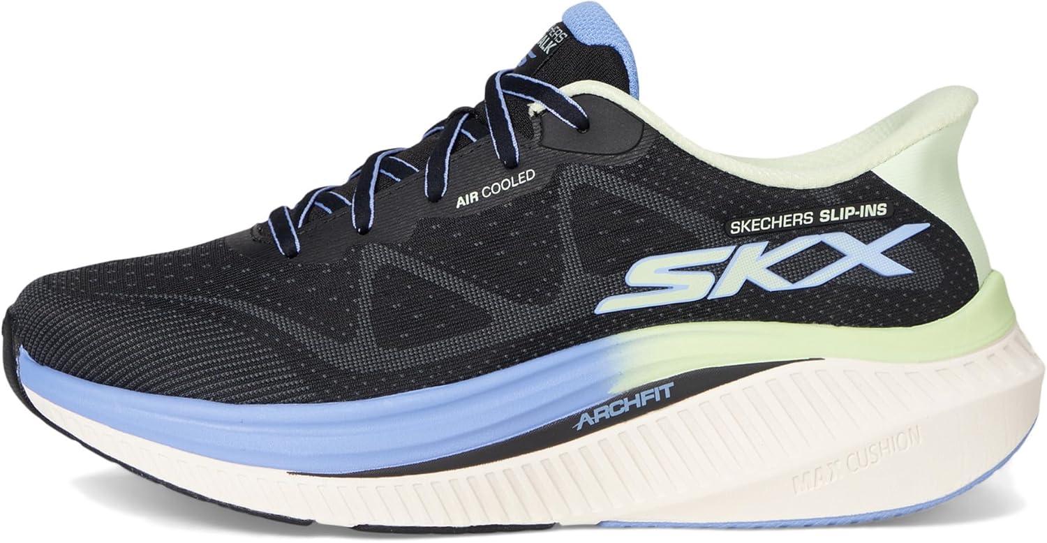 imageSkechers Womens Max Cushioning Arch Fit Areena Hands Free SlipinsBlackMulti