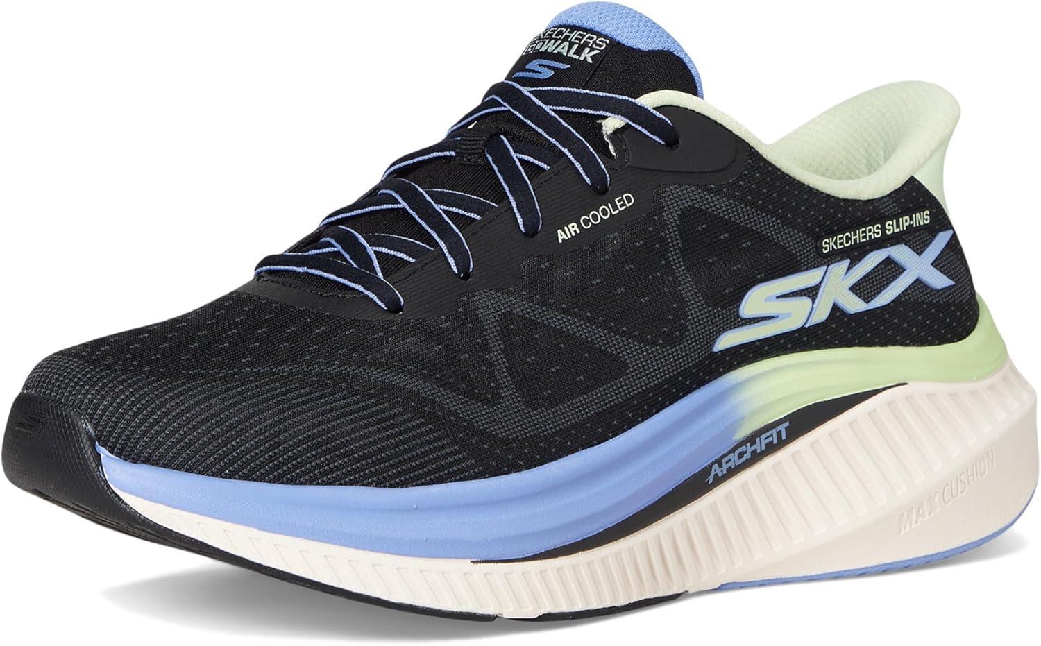 imageSkechers Womens Max Cushioning Arch Fit Areena Hands Free SlipinsBlackMulti