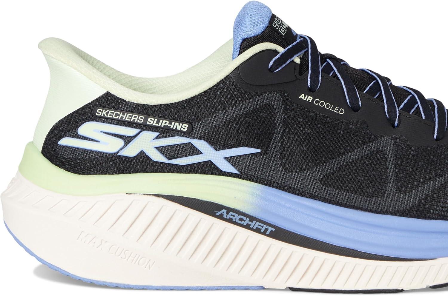 imageSkechers Womens Max Cushioning Arch Fit Areena Hands Free SlipinsBlackMulti