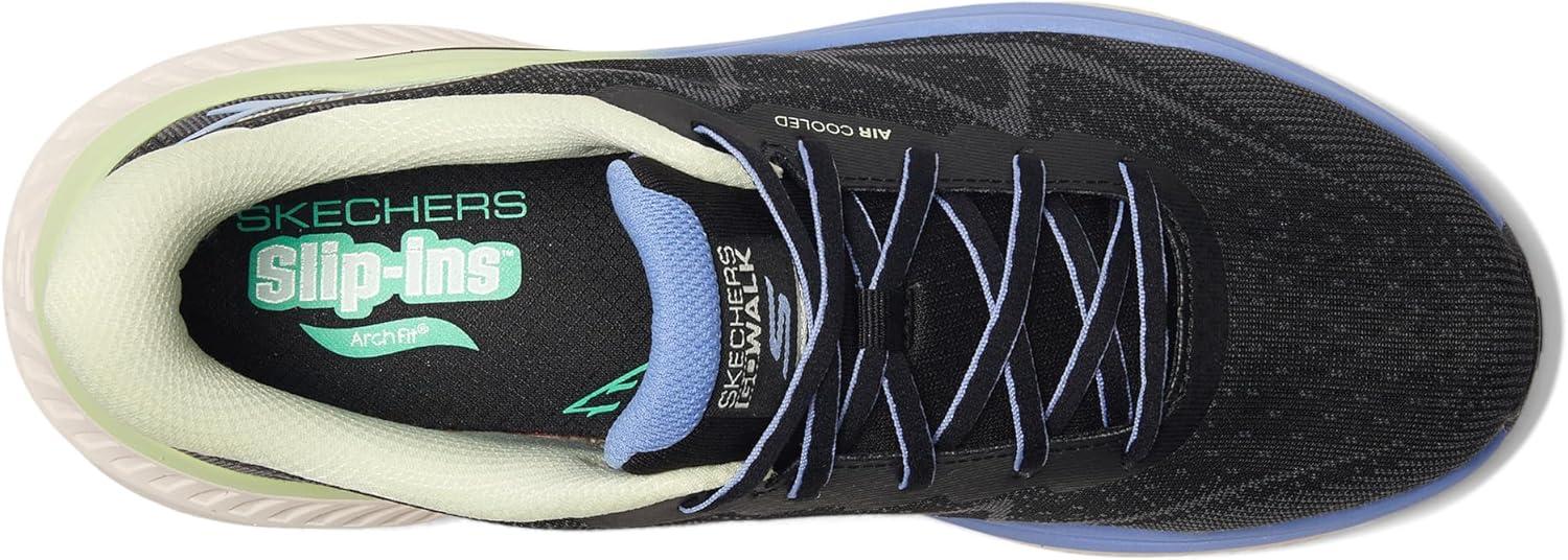 imageSkechers Womens Max Cushioning Arch Fit Areena Hands Free SlipinsBlackMulti