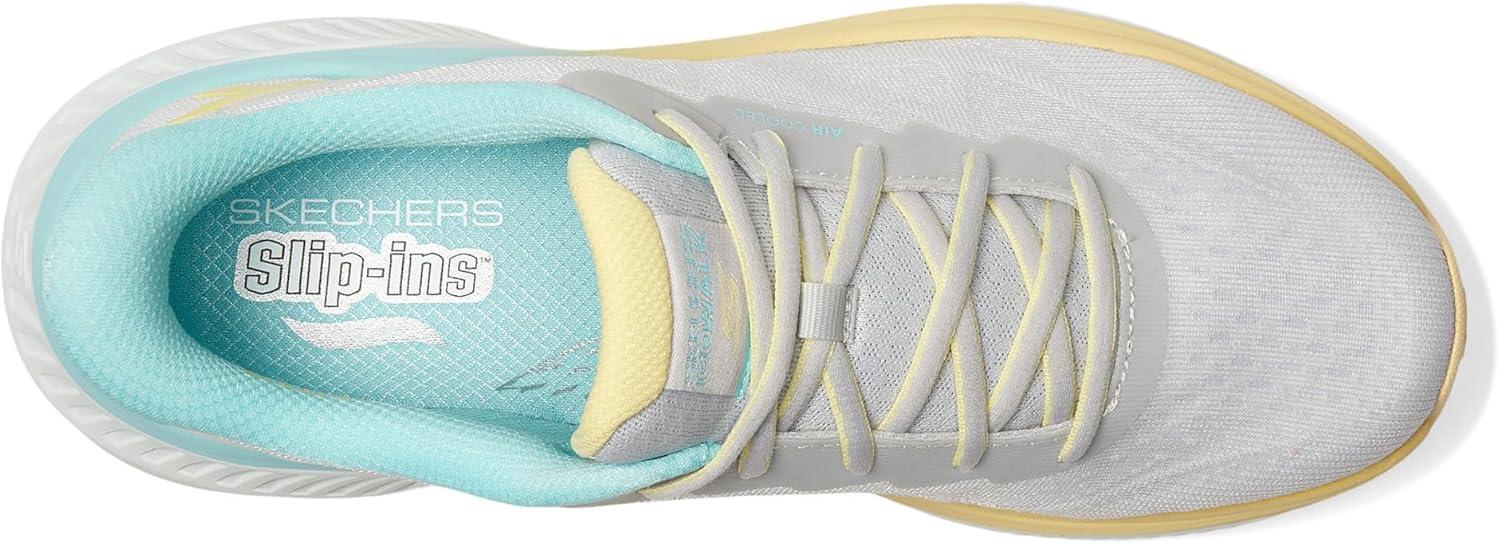 imageSkechers Womens Max Cushioning Arch Fit Areena Hands Free SlipinsGrayAqua