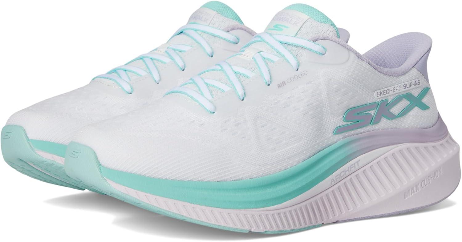 imageSkechers Womens Max Cushioning Arch Fit Areena Hands Free SlipinsWhiteMint